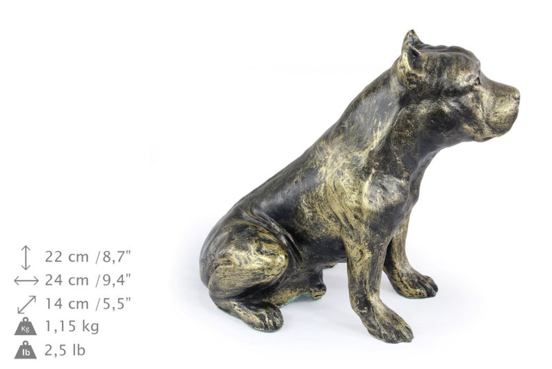 staffordshire bull terrier garden statues