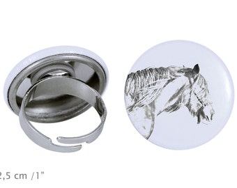 Ring with a horse - Shire horse