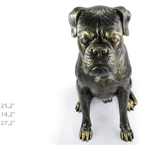 Boxer (sitting), dog natural size statue, limited edition, ArtDog