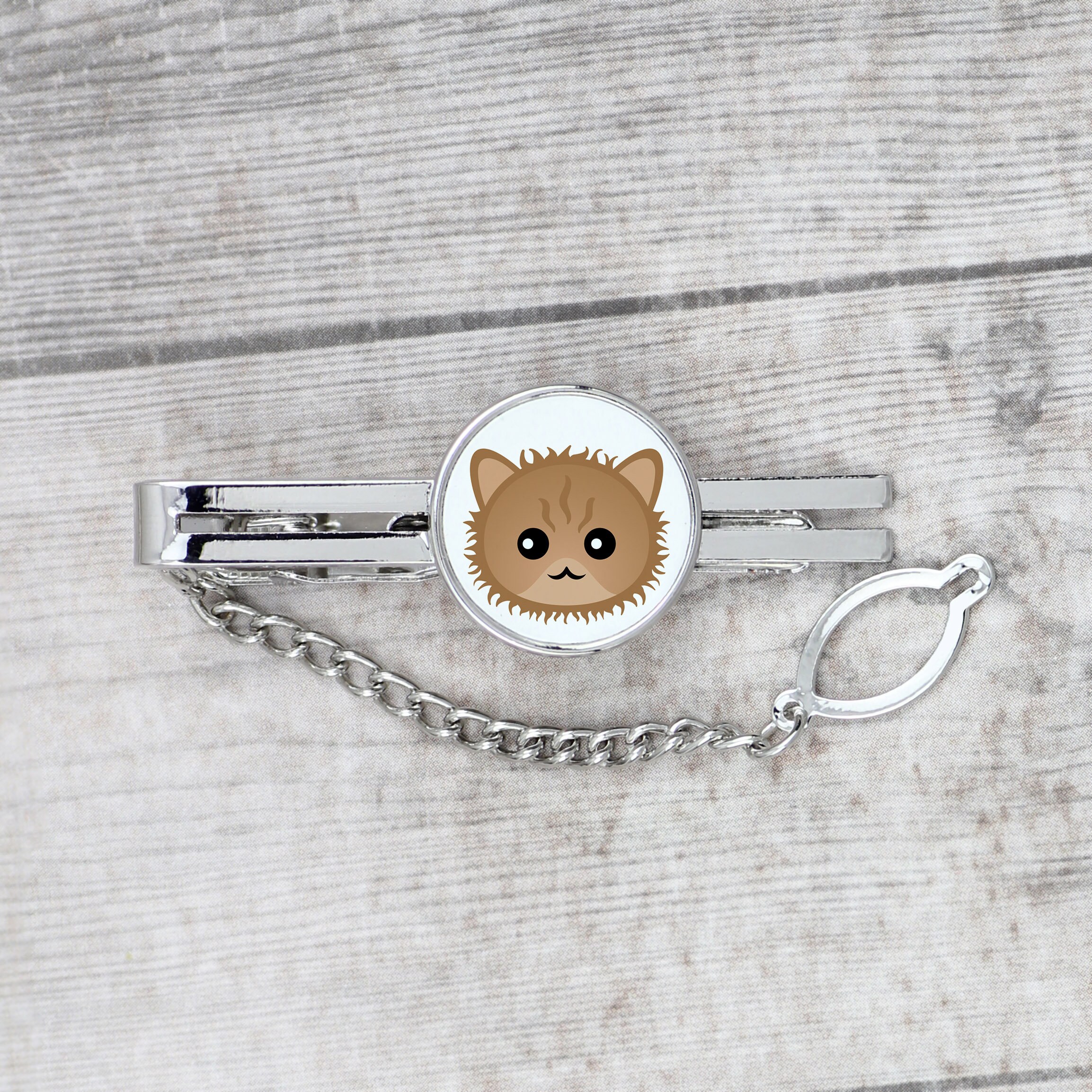 Dalmatian Geometric tie pin Clip with an Image of a Dog Elegant Dalmatian Geometric tie pin Clip with an Image of a Dog Elegant