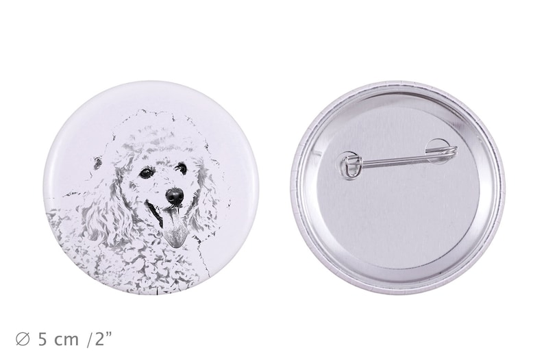 Poodle Buttons with a dog