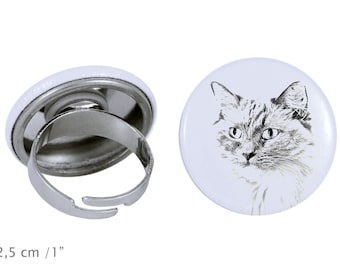 Ring with a cat - Ragdoll