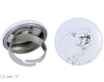 Ring with a cat -Himalayan cat