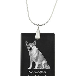 Norwegian Lundehund,  Dog Crystal Pendant, SIlver Necklace 925, High Quality, Exceptional Gift, Collection!