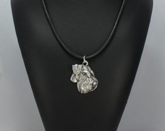 Schnauzer (uncropped), dog necklace, limited edition, ArtDog