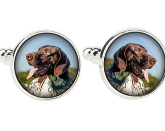 Pointer. Cufflinks for dog lovers. Photo jewellery. Men's jewellery. Handmade