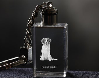 Kooikerhondje , Dog Crystal Keyring, Keychain, High Quality, Exceptional Gift . Dog keyring for dog lovers