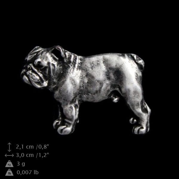 WEVENI Acrylic British Bulldog Dog Keychains Key Chain Rings