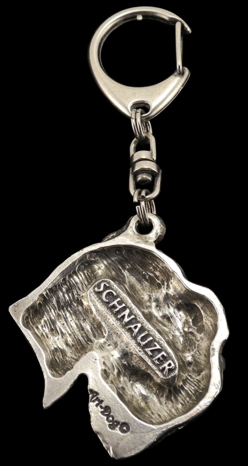 Schnauzer Dog Keyring Keychain Limited Edition Artdog . Etsy