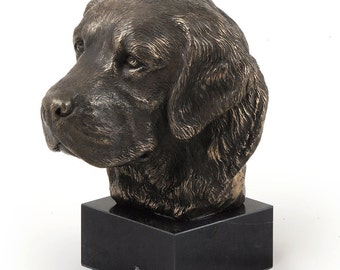 Golden retriever, marmeren hondbeeld, limited edition, ArtDog. Gemaakt van koudgegoten brons. Perfect cadeau. Beperkte oplage
