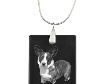 Cardigan Welsh Corgi,  Dog Crystal Pendant, SIlver Necklace 925, High Quality, Exceptional Gift, Collection!