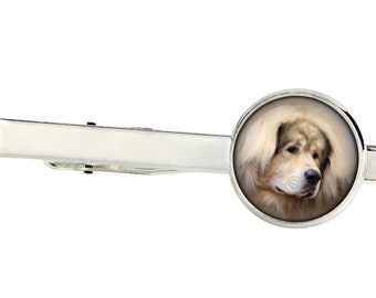 Tibetan Mastiff. Tie clip for dog lovers. Photo jewellery. Men's jewellery. Handmade