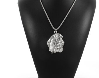 NEW, Basset Hound, dog necklace, silver cord 925, limited edition, ArtDog