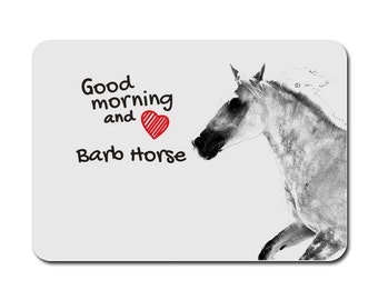 Barb horse , A mouse pad with the image of a horse. Collection!