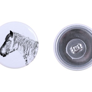 Earrings with a horse - Belgian horse, Belgian draft horse