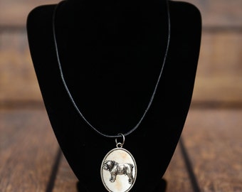 Bulldog, English Bulldog, dog necklace, medallion, limited edition, extraordinary gift, ArtDog