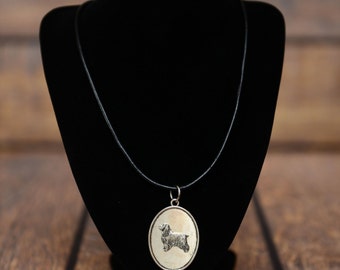 English Cocker Spaniel, dog necklace, medallion, limited edition, extraordinary gift, ArtDog