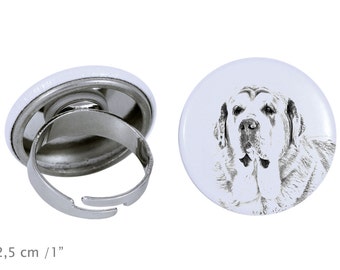 Ring with a dog- Spanish Mastiff