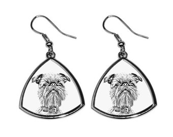 Griffon - NEW collection of earrings with images of purebred dogs, unique gift