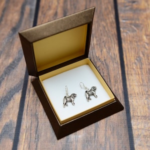 Shar-Pei - Silver-plated earrings with an image of a pure-bred dog