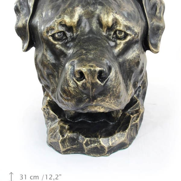 Urne pour les cendres chien -Rottweiler statuette. ArtDog