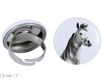 Ring with a horse - Arabian, Arab horse