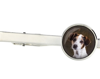Jack Russell Terrier. Tie clip for dog lovers. Photo jewellery. Men's jewellery. Handmade