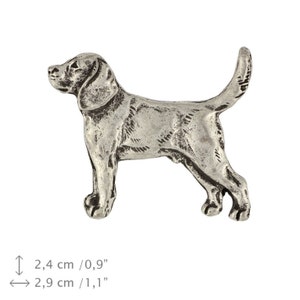 Beagle, Tricolour Beagle, dog pin, limited edition, ArtDog