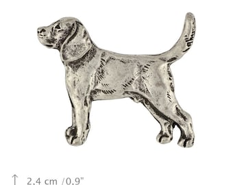 Beagle, Tricolour Beagle, dog pin, limited edition, ArtDog