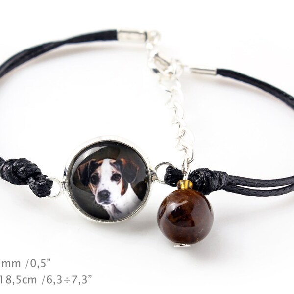 Jack Russell Terrier. Bracelet pour les amateurs de chiens. Bijoux avec une photo. Faits a la main.