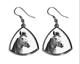 Arabian, Arab horse, collection of earrings with images of purebred horses, unique gift. Collection!