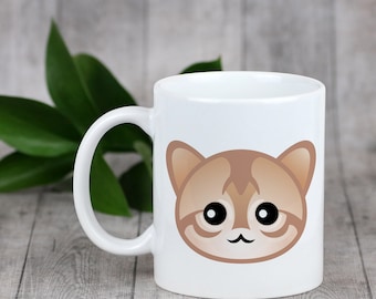 Enjoying a cup with my cat Singapura - a mug with a cute cat