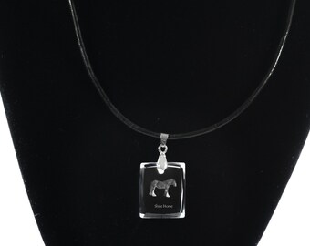 Shire horse,  Horse Crystal Necklace, Pendant, High Quality, Exceptional Gift, Collection!