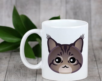 Enjoying a cup with my cat Maine Coon - a mug with a cute cat