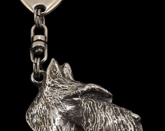 Scottish Terrier (long muzzle), dog keyring, keychain, limited edition, ArtDog . Dog keyring for dog lovers