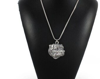 NEW, Norfolk Terrier, dog necklace, silver chain 925, limited edition, ArtDog