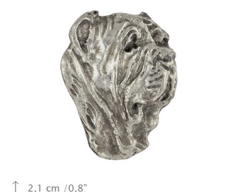 Mastino Napolitano, Neapolitan Mastiff (head), dog pin, limited edition, ArtDog