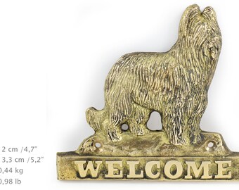 Briard, dog welcome, hanging decoration, limited edition, ArtDog