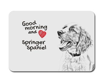 English Springer Spaniel, A mouse pad with the image of a dog. Collection!
