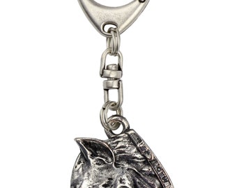 Presa Canario, dog keyring, keychain, limited edition, ArtDog . Dog keyring for dog lovers