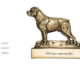 Rotweiler, dog plaque, can be engraved, limited edition, ArtDog