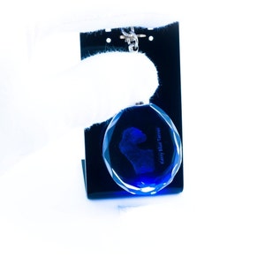Kerry Blue Terrier, Dog Crystal Keyring, Keychain, High Quality, Exceptional Gift . Dog keyring for dog lovers