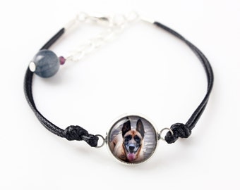 Belgian Shepherd, Malinois. Bracelet for people who love dogs. Photojewelry. Handmade.