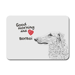 Borzoi, Russian Wolfhound, A mouse pad with the image of a dog. Collection!