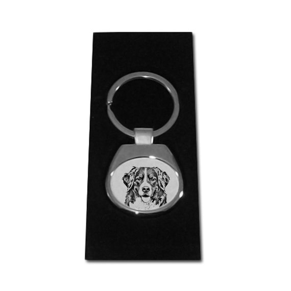 ArtDog Dog Keyring in Casket Key Holder Bernese Mountain Dog Limited Edition