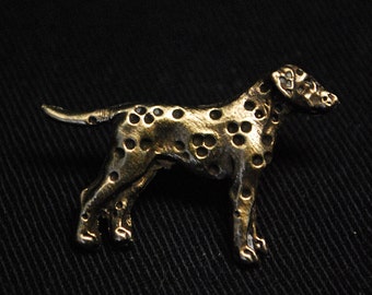 Dalmatian (gold), dog pin, limited edition, ArtDog