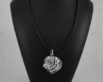 Pug, dog necklace, limited edition, ArtDog