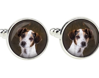 Jack Russell Terrier. Cufflinks for dog lovers. Photo jewellery. Men's jewellery. Handmade