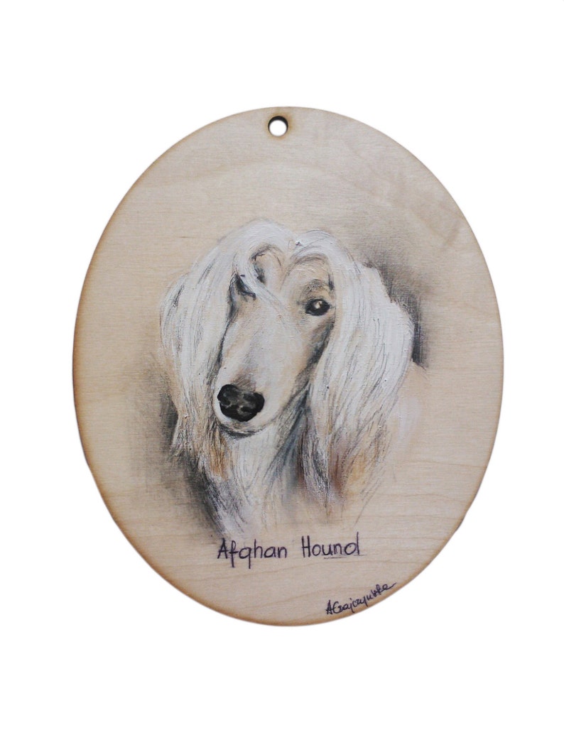 Painting – Afghan Hound, Technique Permanent, Exceptional Gift,