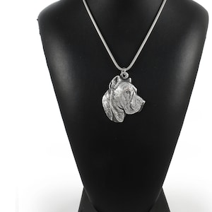 NEW, Presa Canario, Perro de Presa Canario, dog necklace, silver cord 925, limited edition, ArtDog